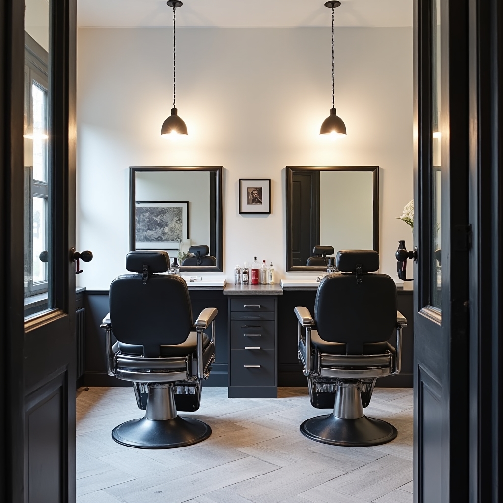 Moderner Friseursalon Innenraum in München
